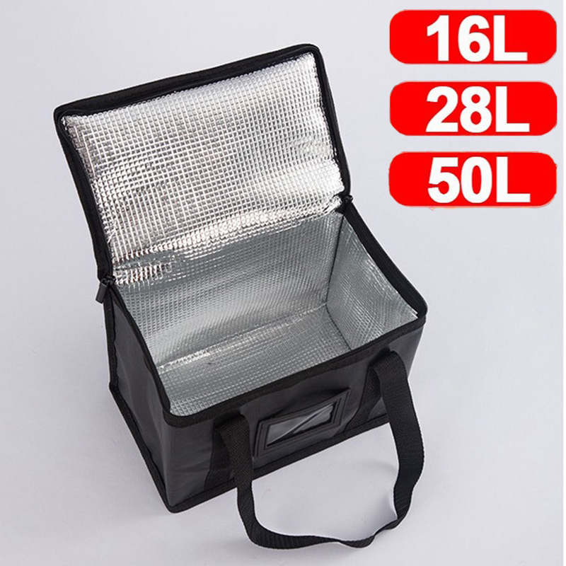 Food Storage Zipper Bags - حقيبة نزهة كبيرة معزولة حرارياً، حقيبة