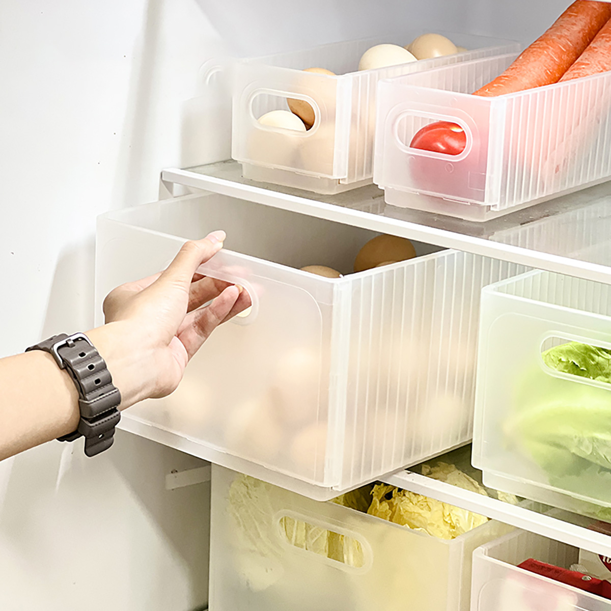 Xxl Food Storage Container - صندوق تخزين الثلاجة البلاستيكي القابل للطي