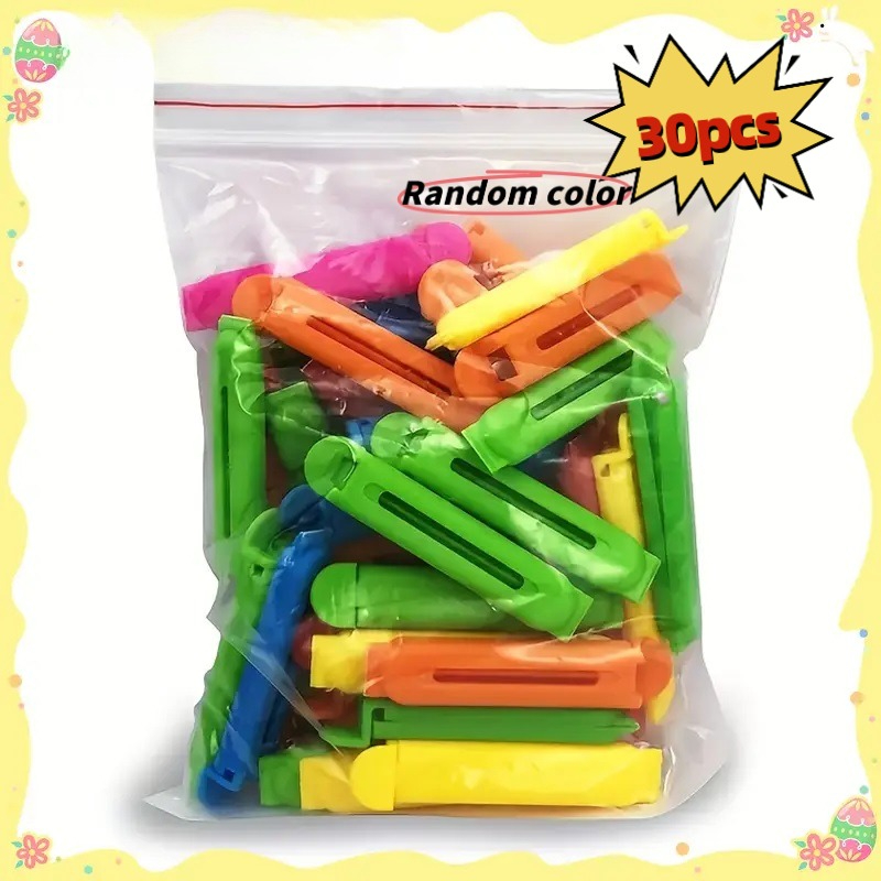Food Storage Zip Lock Bags - 30 قطعة من مشابك تغليف الطعام