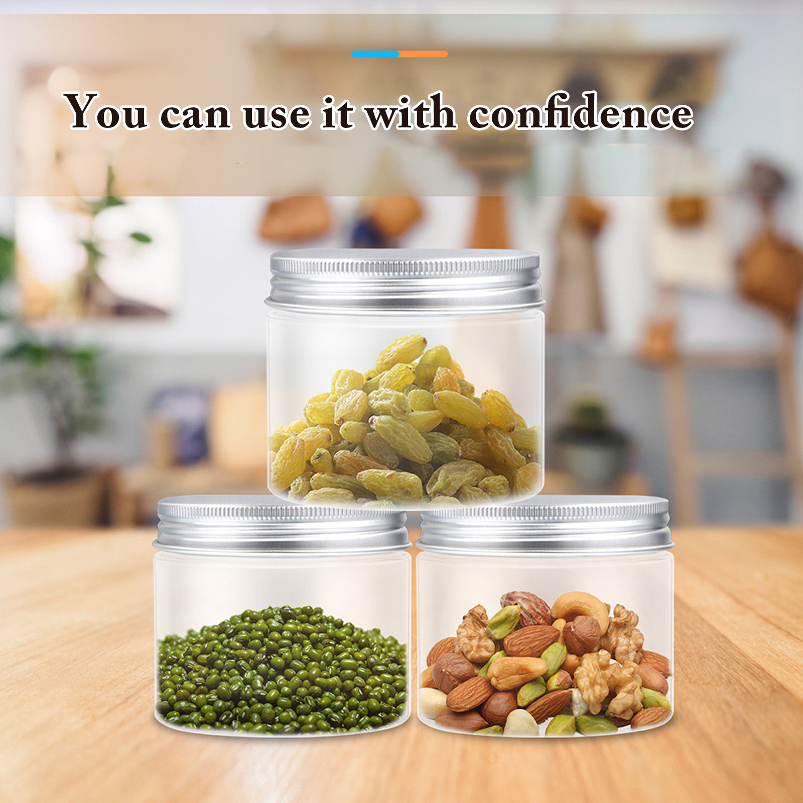 Food Storage Jars With Lids - مجموعة من 12 برطمان لتخزين الطعام