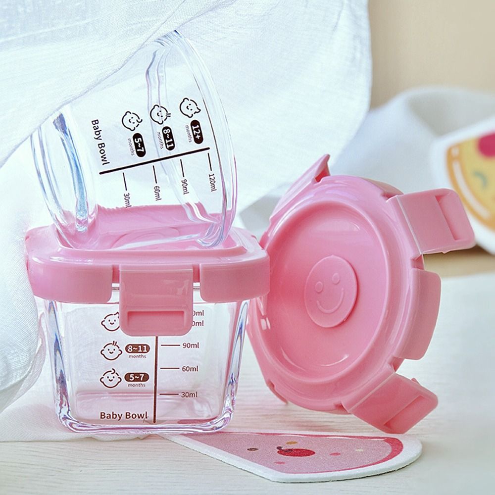 Food Storage Glass Box - صندوق تخزين طعام زجاجي للأطفال ،