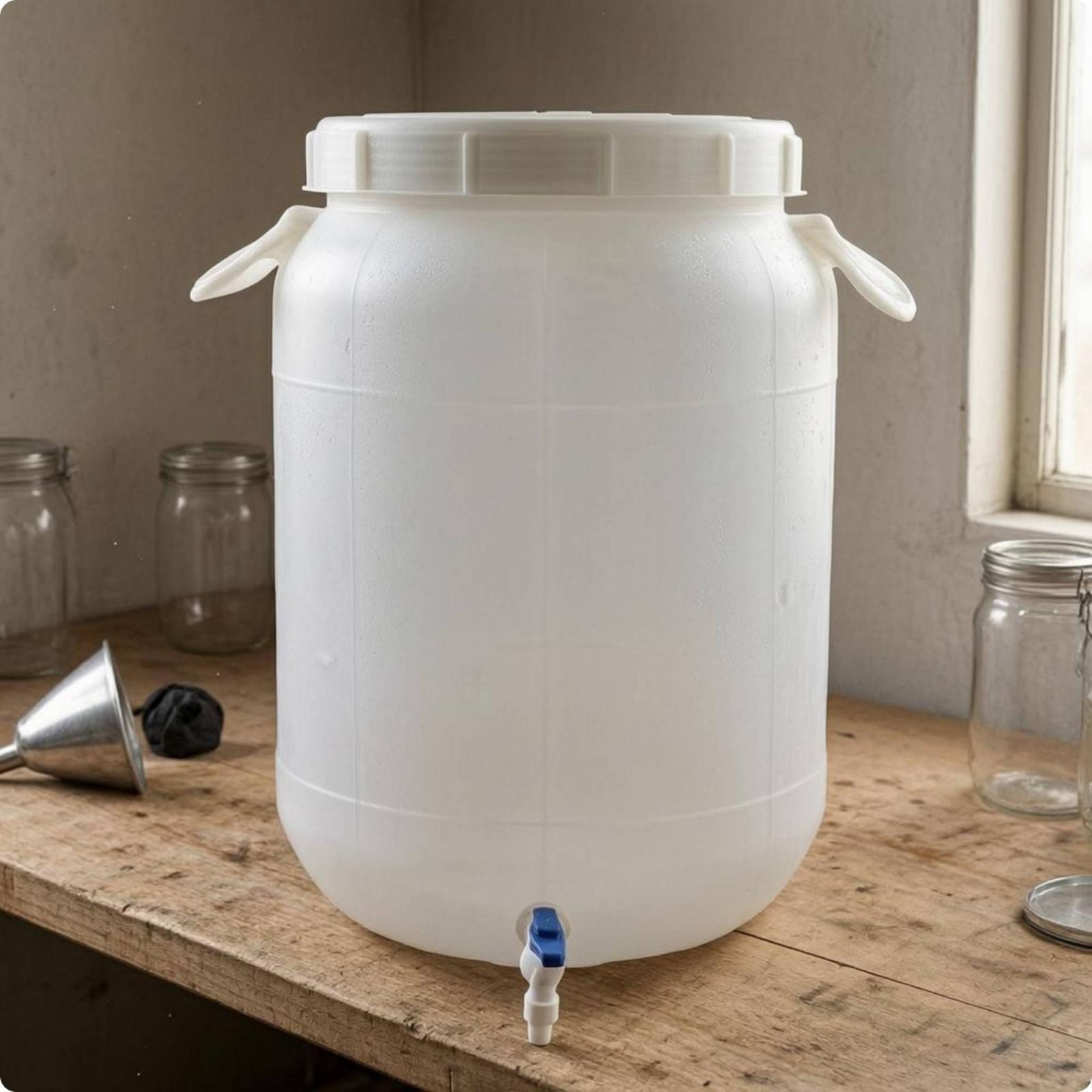 Food Storage And Container - برميل تخزين بلاستيكي متين وسميك من