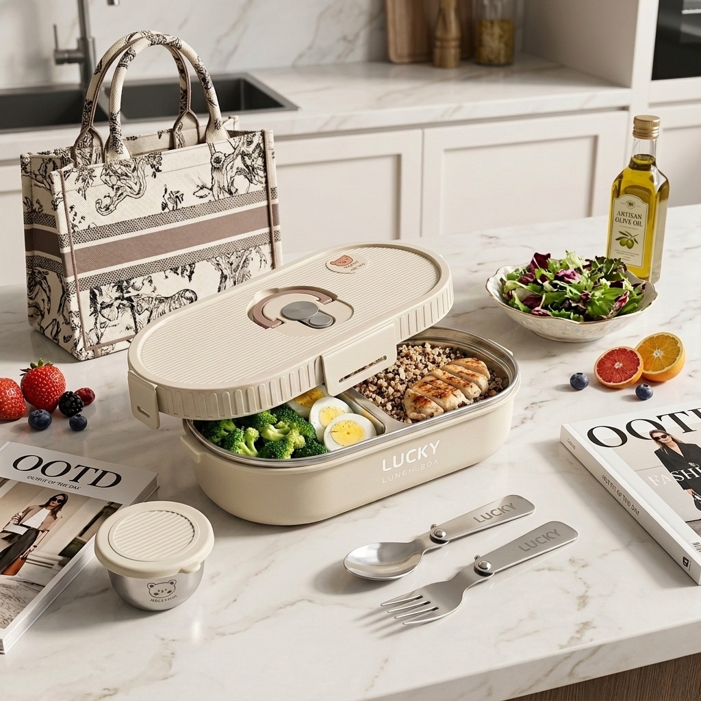 Food Storage Made Easy - صندوق غداء بنتو من الفولاذ المقاوم
