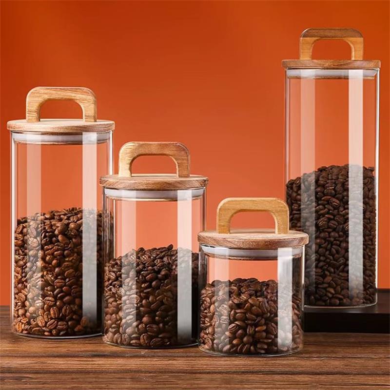 Food Storage Glass Box - جرة زجاجية شفافة مع غطاء من
