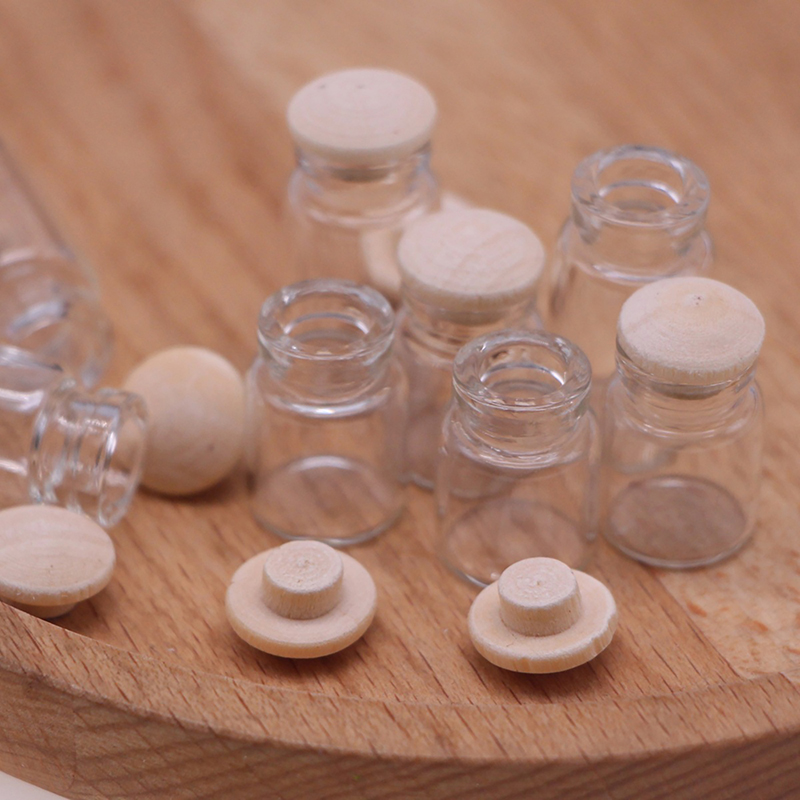 Food Storage Jars With Lids - 4 قطعة 1:12 دمية مصغرة الجرار