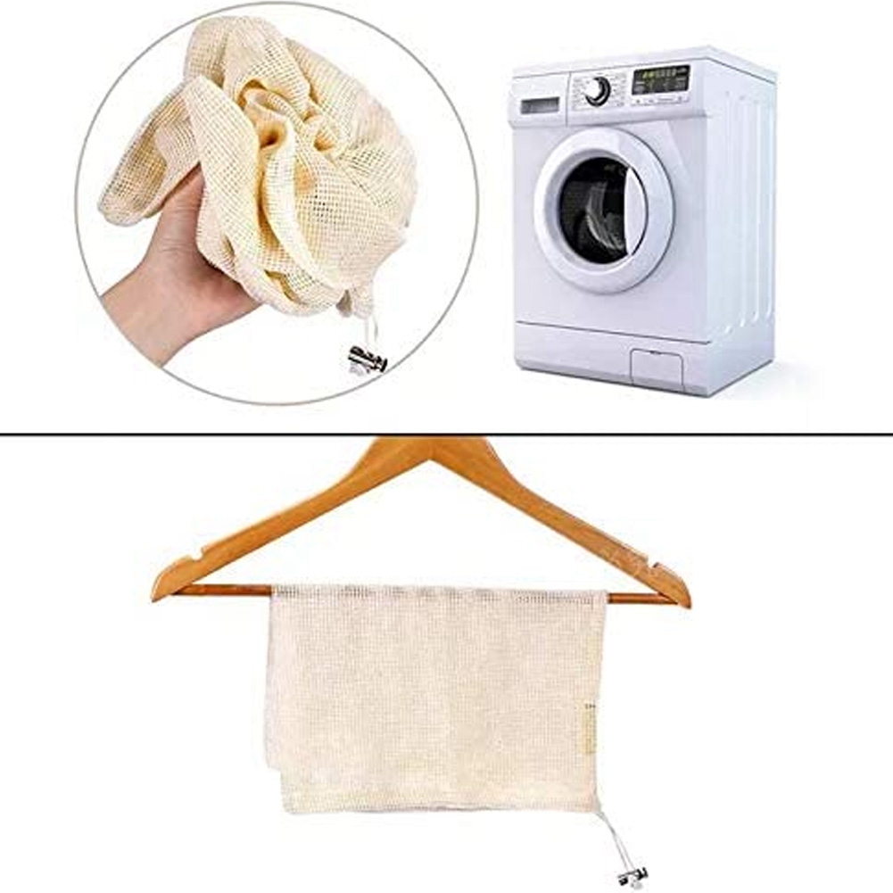Produce Bag Reusable Mesh - مجموعة مكونة من 9 قطع من
