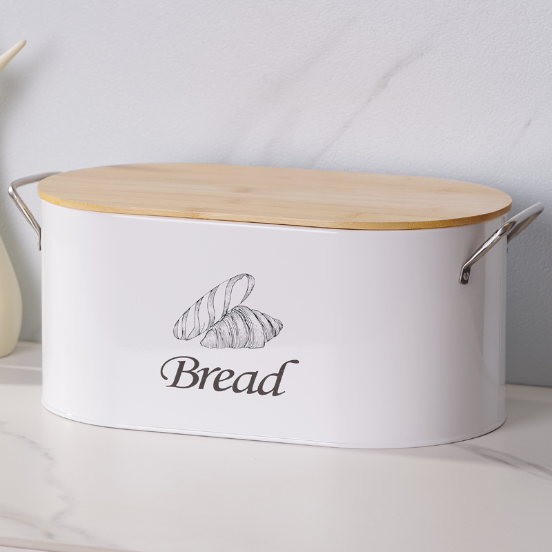 Bread Box Bamboo - 1 قطعة صندوق الخبز الحديث مع