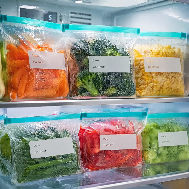 Food Storage Zip Lock Bags - 60 قطعة من أكياس تخزين الطعام
