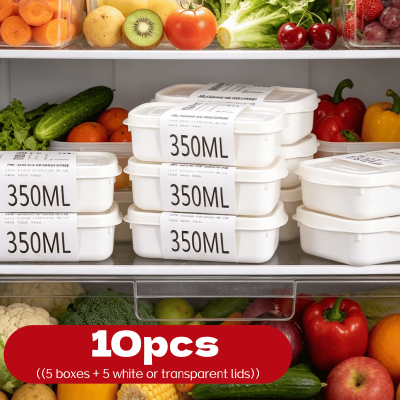 Food Storage Made Easy - مجموعة من 10 قطع من صناديق
