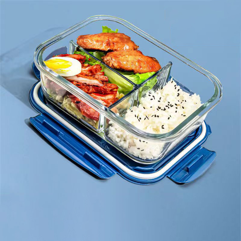 Food Storage Glass Box - نمط جديد صندوق الغداء الزجاج 1050