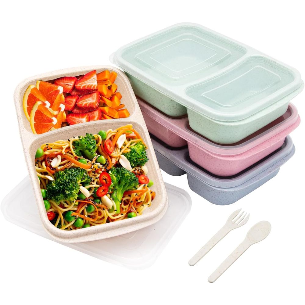 مجموعة من 4 علب غداء بنتو، حاو - مراجعة Food Storage Dividers وسعره