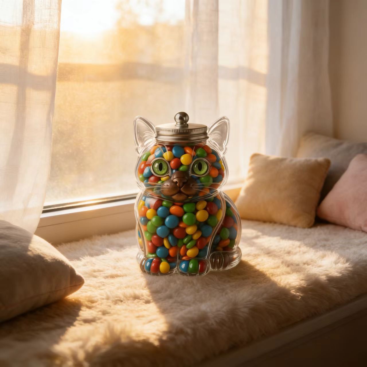 وعاء زجاجي لتخزين الحلوى على ش - مراجعة Food Storage Glass Box وسعره