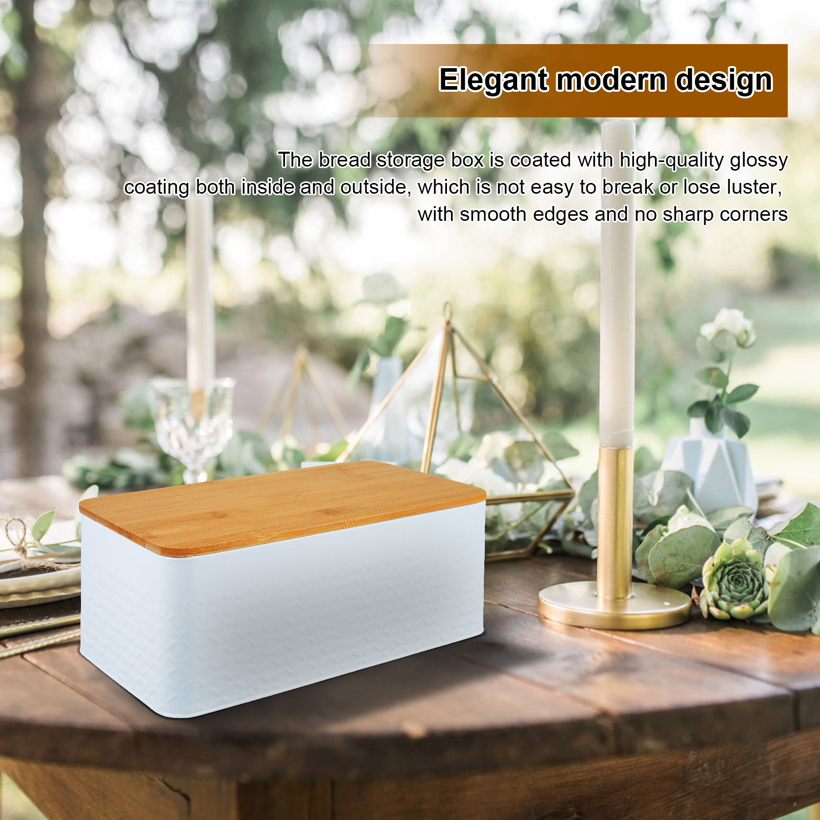 صندوق خبز مع غطاء من الخيزران  - مراجعة Bread Box Bamboo وسعره