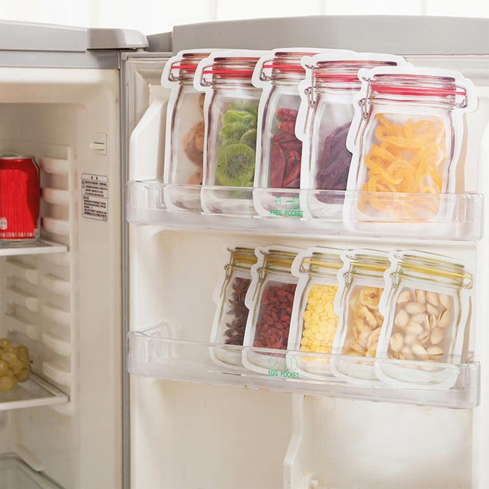 حقيبة زجاجات ماسون قابلة لإعاد - مراجعة Food Storage Zipper Bags وسعره