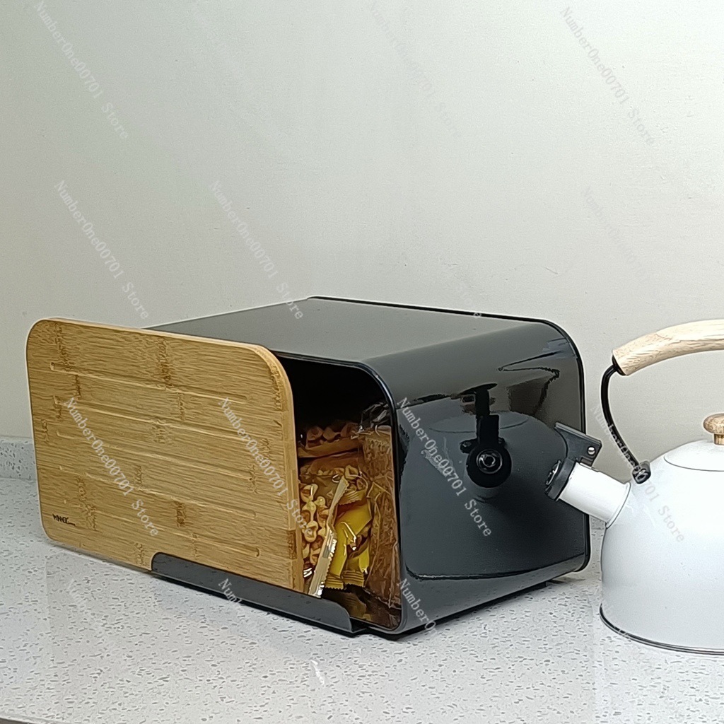 صندوق خبز للمطبخ بغطاء من الخي - مراجعة Bread Box Bamboo وسعره