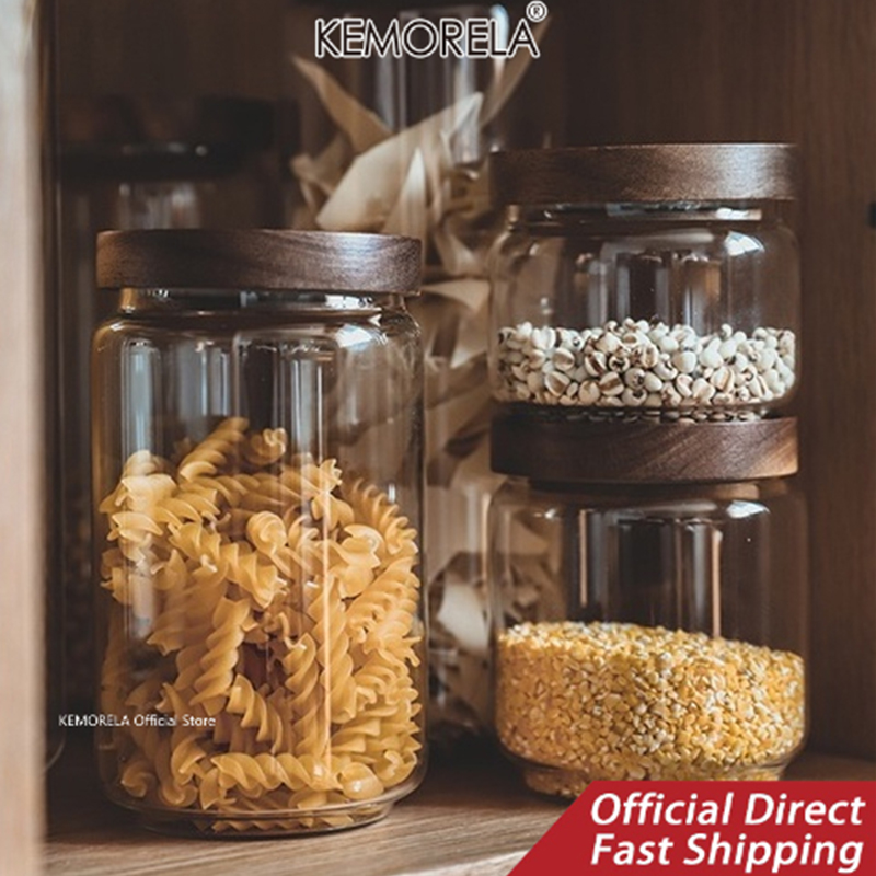 غطاء خشبي زجاجي محكم علبة المط - مراجعة Food Storage Glass Box وسعره
