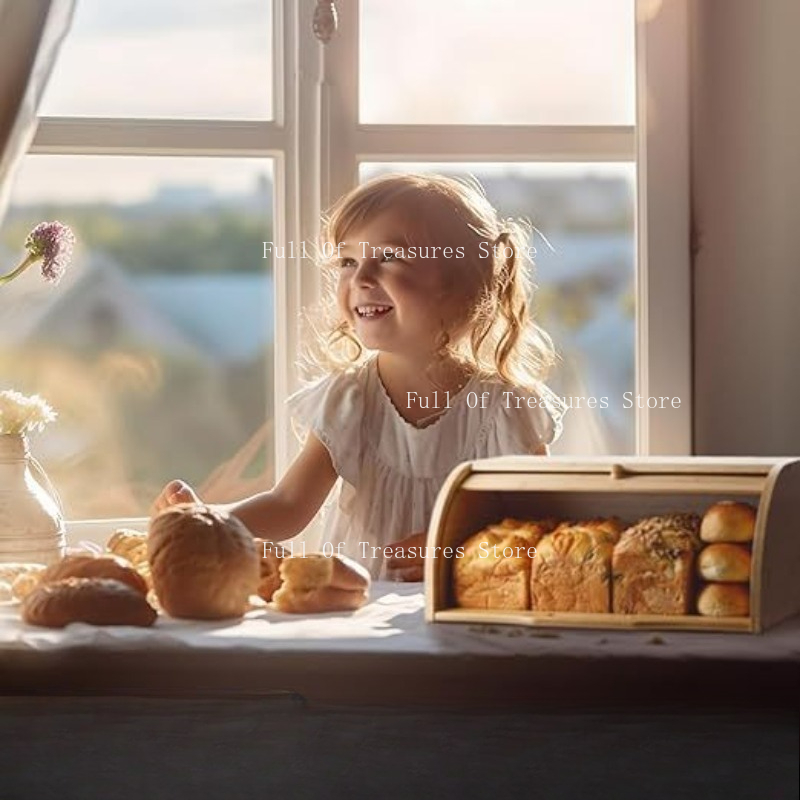 صندوق خبز من الخيزران مناسب لت - مراجعة Bread Box Bamboo وسعره