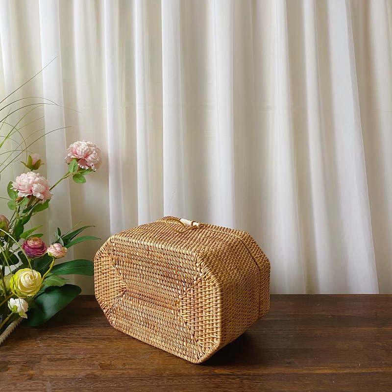 المطبخ المنسوجة يدويا الروطان  - مراجعة Bread Box Bamboo وسعره