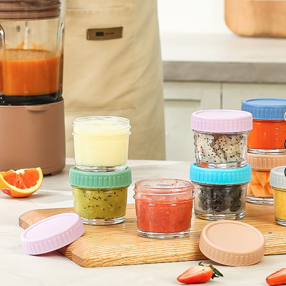 6 قطعة برطمان طعام للأطفال زجا - مراجعة Food Storage Glass Box وسعره