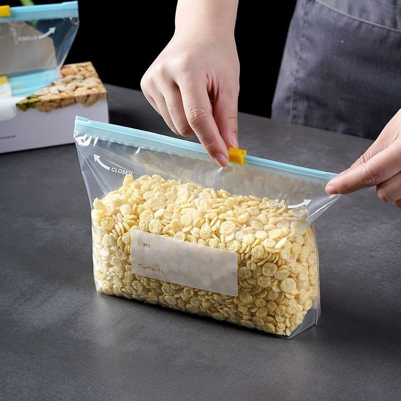 100 قطعة أكياس تخزين المواد ال - مراجعة Food Storage Zipper Bags وسعره