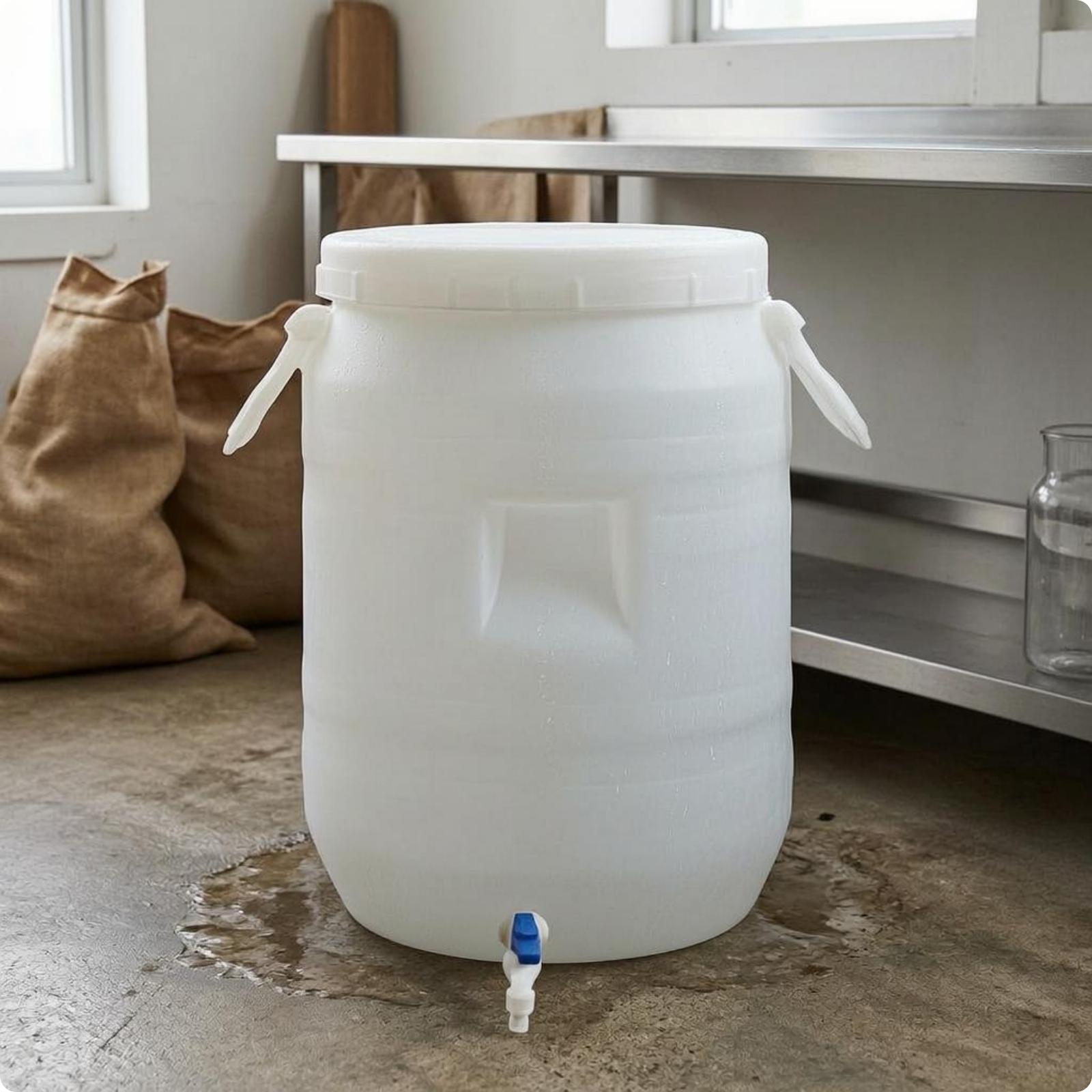 برميل تخزين بلاستيكي متين وسمي - مراجعة Food Storage And Container وسعره