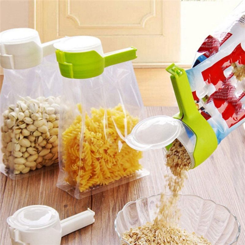 مشابك أكياس المطبخ مع فوهات صب - مراجعة Food Storage Recommendations وسعره