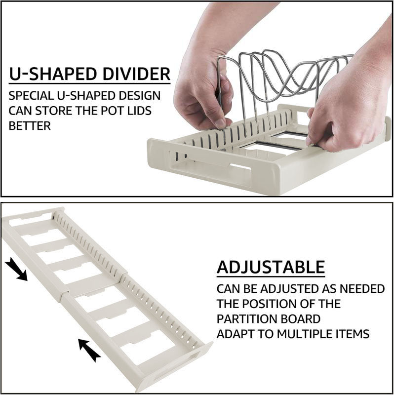 منظم قابل للتمدد لأواني المطبخ - مراجعة Food Storage Dividers وسعره