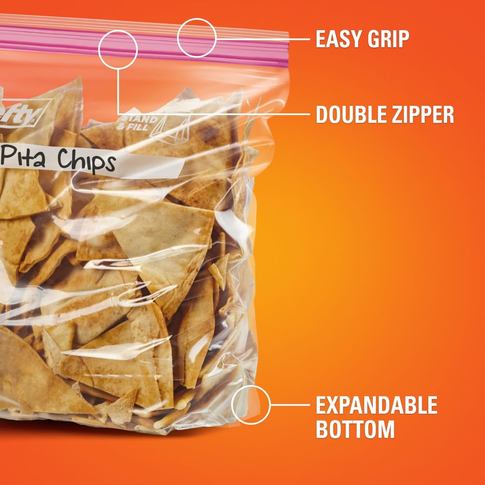 أكياس بلاستيكية قابلة لإعادة ا - مراجعة Food Storage Zipper Bags وسعره