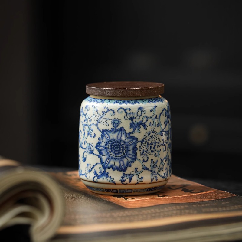 الإبداعية الأزرق والأبيض الخزف - مراجعة Food Storage Jars With Lids وسعره