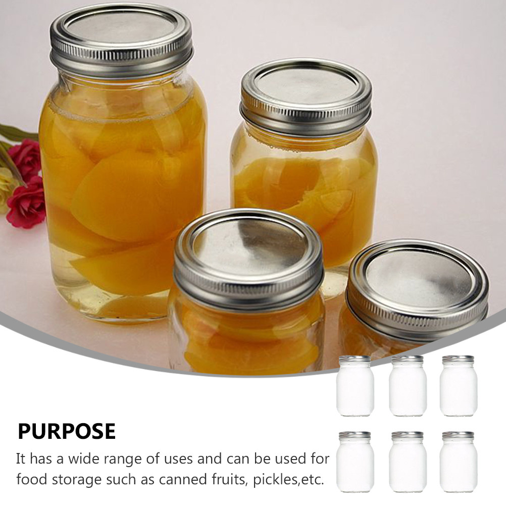 6 قطع من الأوعية الزجاجية الشف - مراجعة Food Storage Jars With Lids وسعره