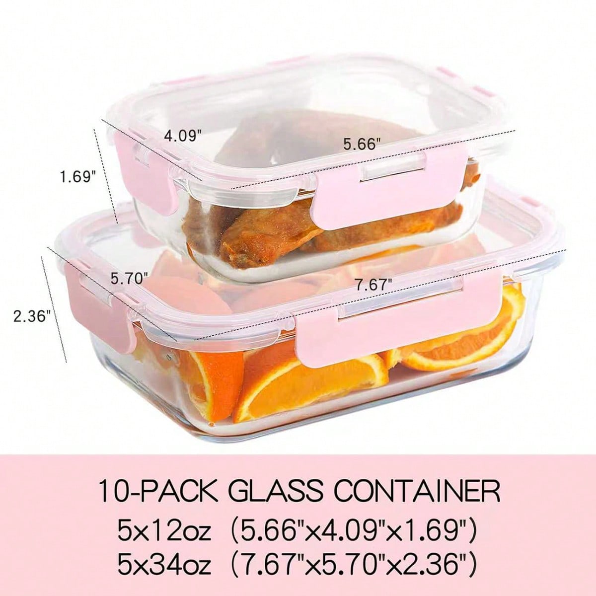10 حاويات زجاجية لتحضير الوجبا - مراجعة Food Storage Glass Box وسعره