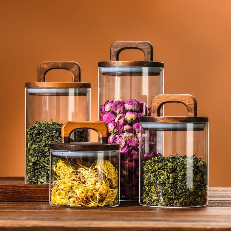 جرة زجاجية شفافة مع غطاء من ال - مراجعة Food Storage Glass Box وسعره