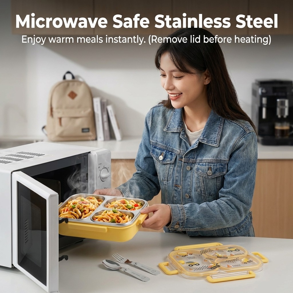 صندوق غداء بنتو للأطفال بسعة 9 - مراجعة Food Storage Dividers وسعره