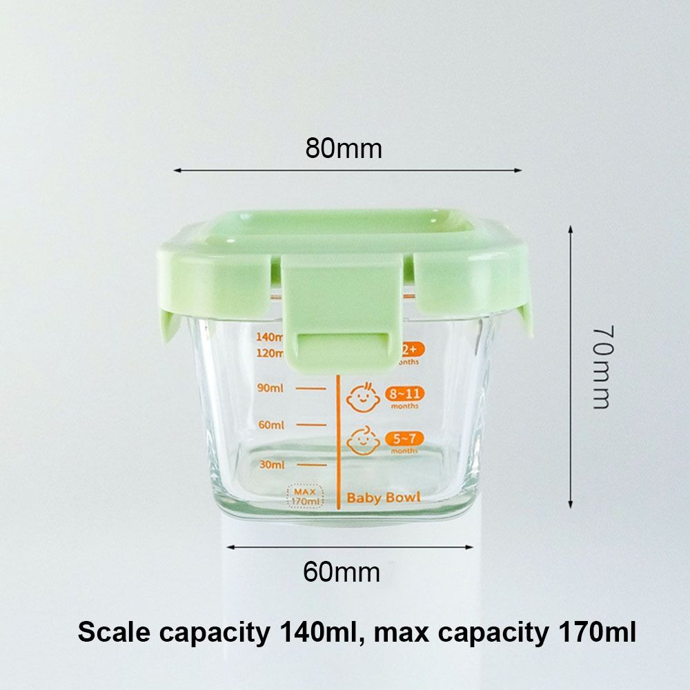 جديد 170 مللي صندوق تخزين المو - مراجعة Food Storage Glass Box وسعره