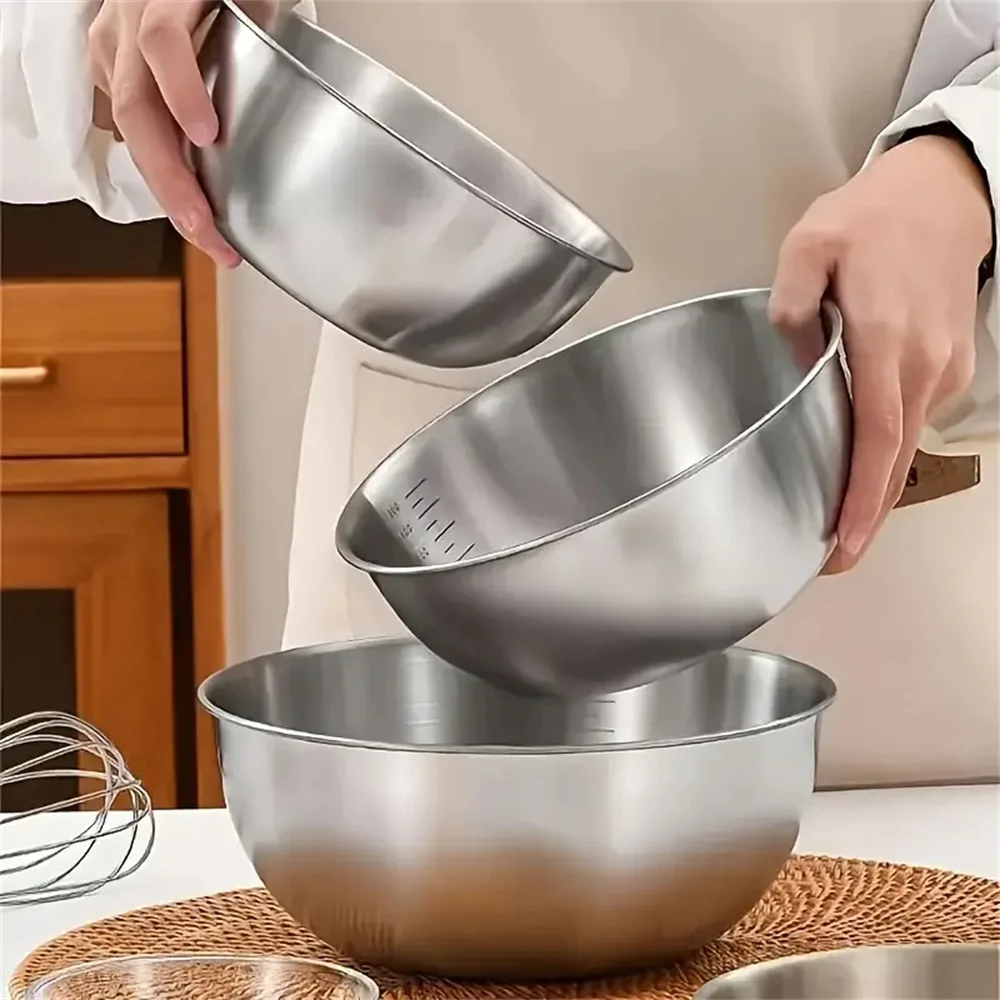طقم أوعية ستانلس ستيل 1-3 قطع  - مراجعة Food Storage Bowls وسعره