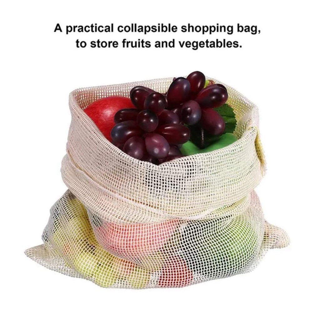 مجموعة مكونة من 9 قطع من أكياس - مراجعة Produce Bag Reusable Mesh وسعره