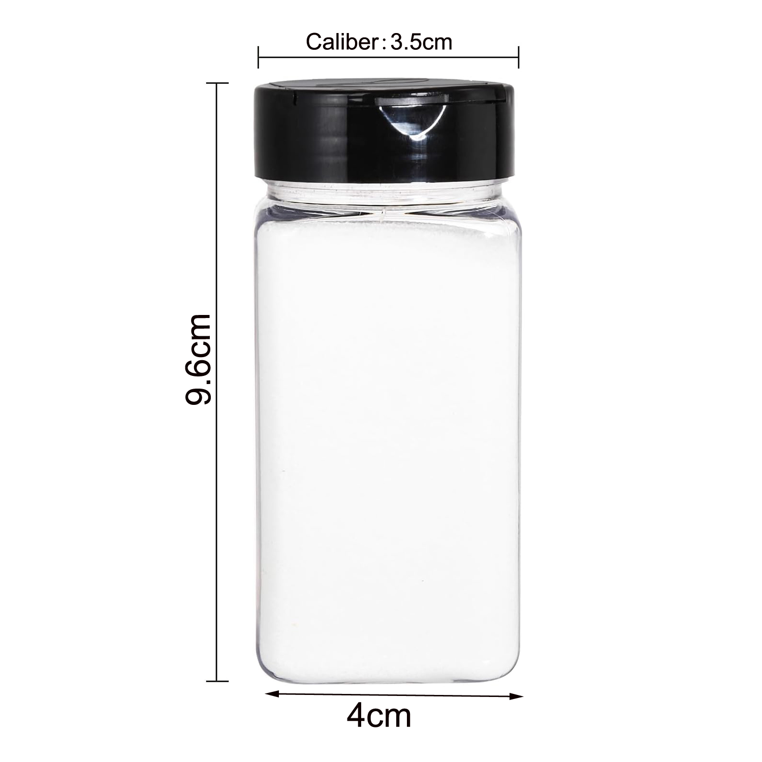 أوعية توابل بلاستيكية مربعة كب - مراجعة Food Storage Jars With Lids وسعره