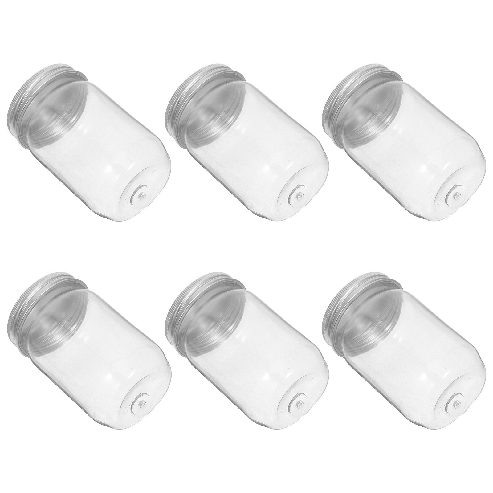 6 قطع من أوعية ميسون البلاستيك - مراجعة Food Storage Jars With Lids وسعره