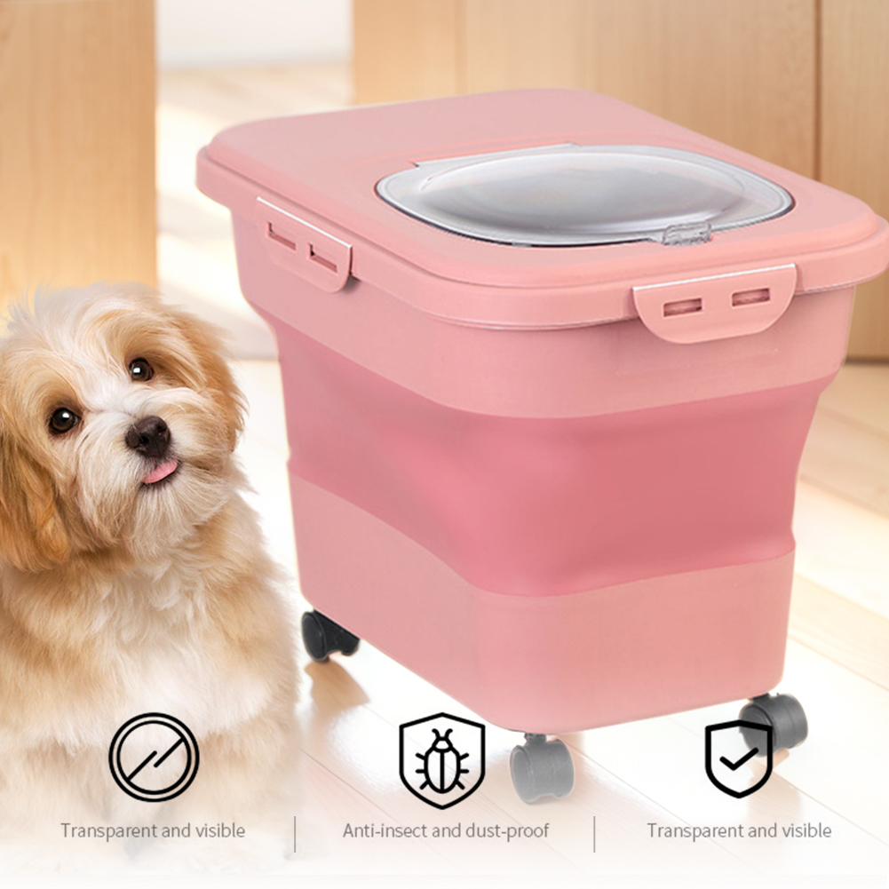 صندوق طعام القطط الجاف القابل  - مراجعة Xxl Food Storage Container وسعره