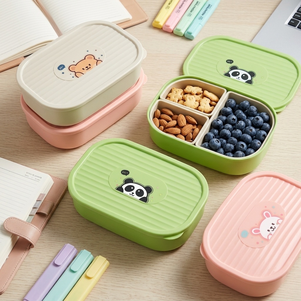 صندوق غداء بلاستيكي لطيف للأطف - مراجعة Food Storage Dividers وسعره