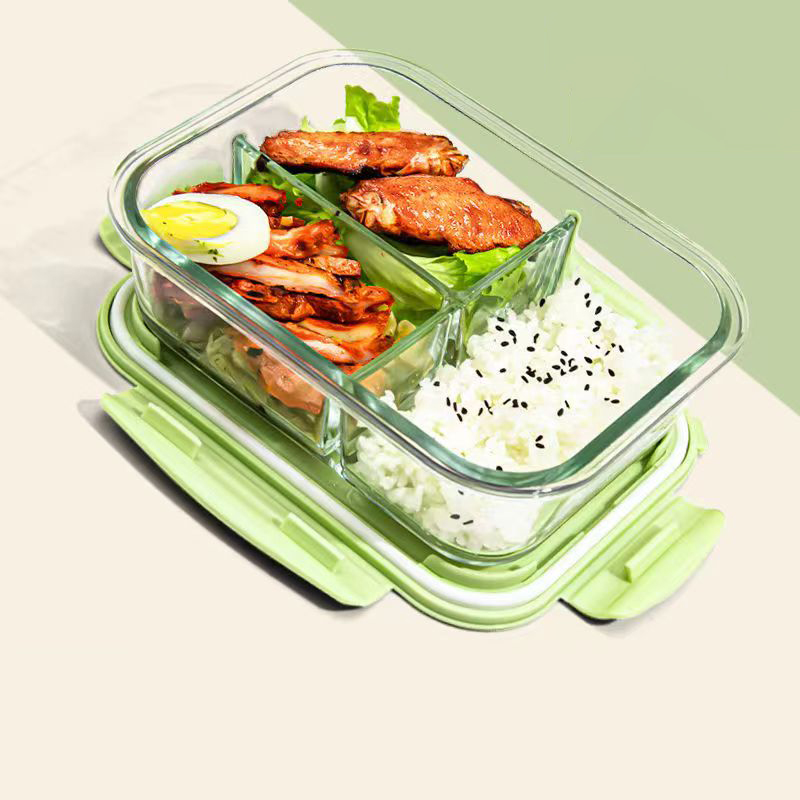 نمط جديد صندوق الغداء الزجاج 1 - مراجعة Food Storage Glass Box وسعره